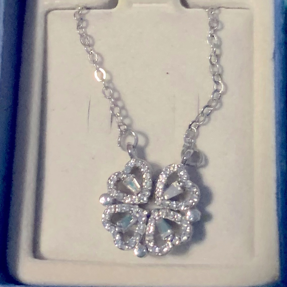 Convertible Hearts or 4 Leaf Clover Necklace